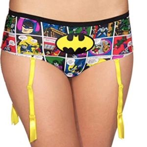 NWT Batman Logo Panties w/Garters